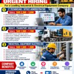 Urgently Required for Industrial & Electrical Company in KSA