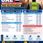 Urgent Requirement for Inspector Positions in UAE