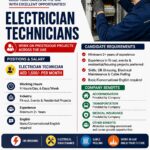 🇦🇪 URGENT HIRING FOR UAE 🇦🇪  ⚡ ELECTRICIAN TECHNICIANS