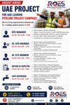 🇦🇪 URGENT HIRING – UAE  FOR UAE LEADING PIPELINE PROJECT COMPANY