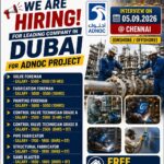 ADNOC PROJECT IN UAE DIRECT CLIENT IN CHENNAI ON 05th SEPTEMBER 2026 @CHENNAI