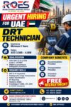 Urgently Required DRT Technician for UAE