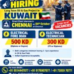 OIL & GAS LONG TERM PROJECT IN KUWAIT DIRECT CLIENT IN CHENNAI ON 04th OCTOBER 2026 @CHENNAI