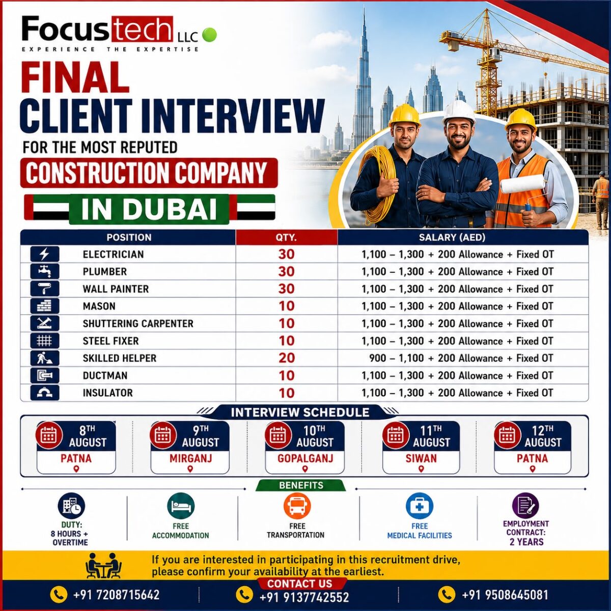 Client Interview for the most reputed company in Dubai – Focus Tech
