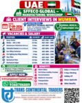 SFFECO  DUBAI CLIENT INTERVIEWS IN MUMBAI 17-09-2026 THURSDAY ANUPTECH R421 RABALE NAVI MUMBAI