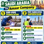 GRP-Pipe Fabricator : : URGENT FOR SAUDI ARABIA