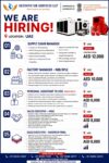 Supply Chain Manager, Factory Manager – NBR/XLPE, Personal Assistant to CEO (Male), Sales Executive – HVAC, Sales Executive – Sandwich Panel.