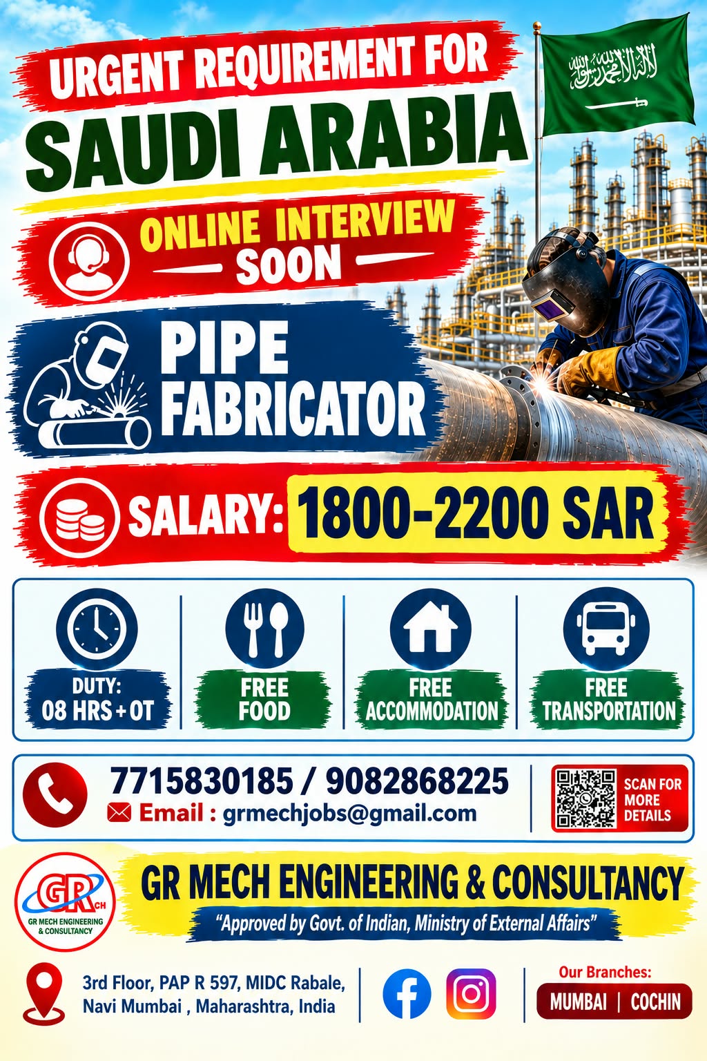 URGENT REQ FOR SAUDI ARABIA