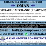 HYDRAULIC MECHANIC (READY MIX)
