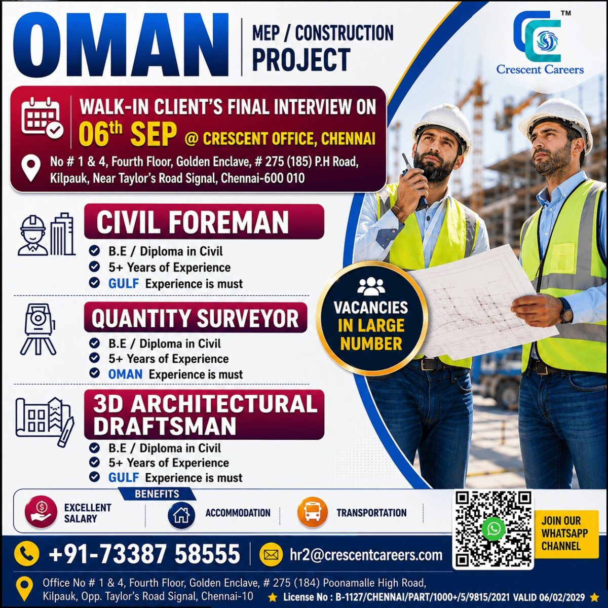 🔥 OMAN JOB OPPORTUNITIES – WALK-IN FINAL INTERVIEW! 🇴🇲 🔥